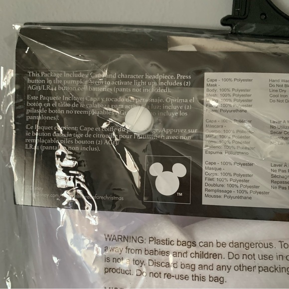 NIP. DISNEY Nightmare Before Christmas Kids Zero Costume - Picture 7 of 8